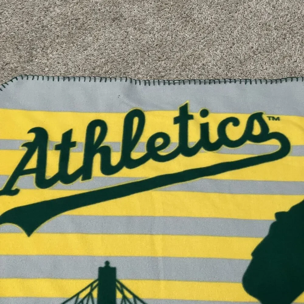 Oakland Athletics Blanket #54 Sonny Gray Green Yellow MLB Stadium Giveaway‎ 2016